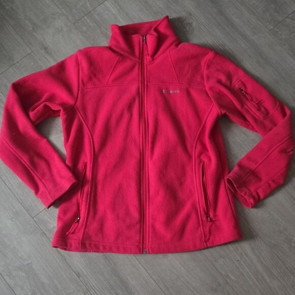 Columbia Jacket Zip Up Size Large Womens Pink Coat - Picture 1 of 8